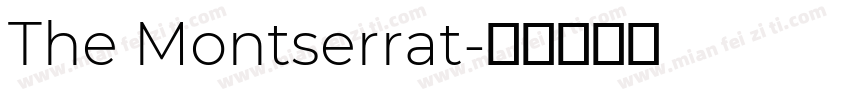 The Montserrat字体转换